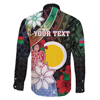Personalised Vanuatu Shefa Day Family Matching Puletasi and Hawaiian Shirt Floral Pattern LT05 - Polynesian Pride