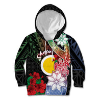 Personalised Vanuatu Shefa Day Kid Hoodie Floral Pattern