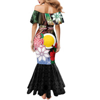 Personalised Vanuatu Shefa Day Mermaid Dress Floral Pattern LT05 - Polynesian Pride