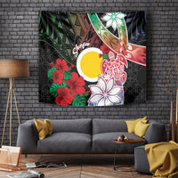 Vanuatu Shefa Day Tapestry Floral Pattern LT05 - Polynesian Pride