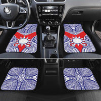 Taiwan Car Mats Austronesian Tribal Tattoo Red - Polynesian Pride