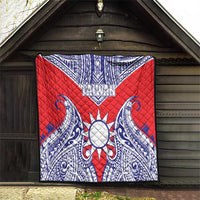 Taiwan Quilt Austronesian Tribal Tattoo Red - Polynesian Pride