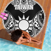 Taiwan Beach Blanket Austronesian Tribal Tattoo Black - Polynesian Pride