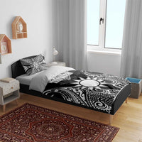 Taiwan Bedding Set Austronesian Tribal Tattoo Black - Polynesian Pride