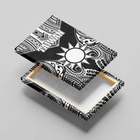 Taiwan Canvas Wall Art Austronesian Tribal Tattoo Black - Polynesian Pride