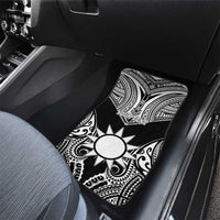 Taiwan Car Mats Austronesian Tribal Tattoo Black - Polynesian Pride