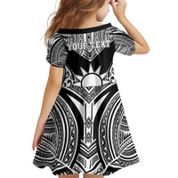 Personalised Taiwan Family Matching Off Shoulder Maxi Dress and Hawaiian Shirt Austronesian Tribal Tattoo Black - Polynesian Pride