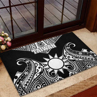 Taiwan Rubber Doormat Austronesian Tribal Tattoo Black - Polynesian Pride