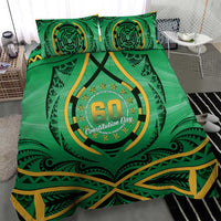 Cook Islands Constitution Day Bedding Set 60th Anniversary - Polynesian Pride