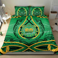 Cook Islands Constitution Day Bedding Set 60th Anniversary - Polynesian Pride