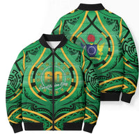 Cook Islands Constitution Day Bomber Puffer Jacket 60th Anniversary - Polynesian Pride