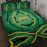 Cook Islands Constitution Day Quilt Bed Set 60th Anniversary - Polynesian Pride