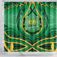 Cook Islands Constitution Day Shower Curtain 60th Anniversary - Polynesian Pride