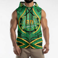 Cook Islands Constitution Day Sleeveless Zip Hoodie 60th Anniversary LT05 - Polynesian Pride