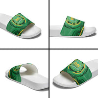 Cook Islands Constitution Day Slide Sandals 60th Anniversary - Polynesian Pride