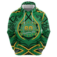 Cook Islands Constitution Day Zip Hoodie 60th Anniversary - Polynesian Pride