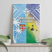 Happy Malampa Fiji Day Canvas Wall Art Half Mix Style LT05 - Polynesian Pride