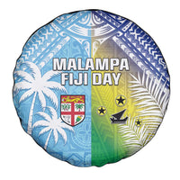 Happy Malampa Fiji Day Spare Tire Cover Half Mix Style LT05 - Polynesian Pride