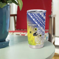 Happy Malampa Fiji Day Tumbler Cup Half Mix Style LT05 - Polynesian Pride