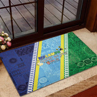 Love Malampa Fiji Day Rubber Doormat Together We Grow LT05 - Polynesian Pride
