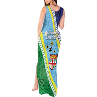 Love Malampa Fiji Day Tank Maxi Dress Together We Grow LT05 - Polynesian Pride