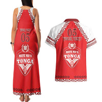 Custom Tonga Mate Maa Rugby Couples Matching Tank Maxi Dress and Hawaiian Shirt Go Champions LT05 - Polynesian Pride