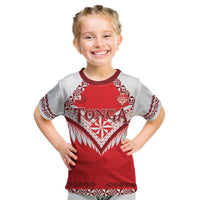 Custom Tonga Mate Maa Rugby Kid T Shirt Go Champions LT05 Red - Polynesian Pride