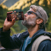 Aloha Halloween 4 in 1 Can Cooler Tumbler Horror Tiki Heavy Metal Style - Polynesian Pride