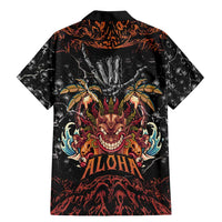 Aloha Halloween Family Matching Mermaid Dress and Hawaiian Shirt Horror Tiki Heavy Metal Style - Polynesian Pride