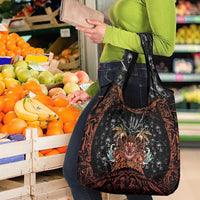 Aloha Halloween Grocery Bag Horror Tiki Heavy Metal Style LT05 - Polynesian Pride