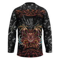 Aloha Halloween Hockey Jersey Horror Tiki Heavy Metal Style LT05 - Polynesian Pride
