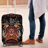 Aloha Halloween Luggage Cover Horror Tiki Heavy Metal Style - Polynesian Pride