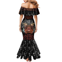 Aloha Halloween Mermaid Dress Horror Tiki Heavy Metal Style - Polynesian Pride