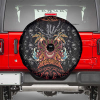 Aloha Halloween Spare Tire Cover Horror Tiki Heavy Metal Style - Polynesian Pride