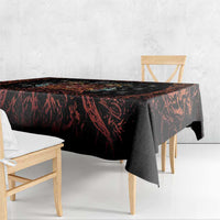Aloha Halloween Tablecloth Horror Tiki Heavy Metal Style - Polynesian Pride
