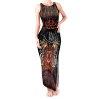 Aloha Halloween Tank Maxi Dress Horror Tiki Heavy Metal Style - Polynesian Pride