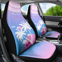 Personalised Fiji Your Paradise Festival Car Seat Cover With Fijian Masi Tapa Pattern LT05 - Polynesian Pride