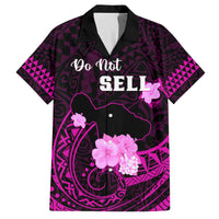 Hawaii Strong Maui Family Matching Tank Maxi Dress and Hawaiian Shirt Lahaina Is Not For Sale LT05 Dad's Shirt - Short Sleeve Pink - Polynesian Pride