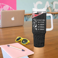 Aotearoa Toitu Te Tiriti Tumbler With Handle New Zealand Honour The Treaty