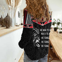 Aotearoa Toitu Te Tiriti Women Casual Shirt New Zealand Honour The Treaty