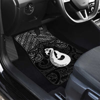 New Zealand Maori Car Mats Poutama Manaia Black Paua Shell LT05 - Polynesian Pride