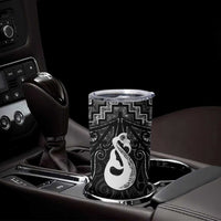 New Zealand Maori Tumbler Cup Poutama Manaia Black Paua Shell LT05 - Polynesian Pride
