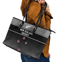 New Zealand Cricket Leather Tote Bag Black Cap Unbeatable LT05 - Polynesian Pride