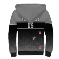 Custom New Zealand Cricket Sherpa Hoodie Black Cap Unbeatable LT05 - Polynesian Pride