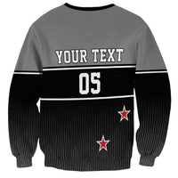 Custom New Zealand Cricket Sweatshirt Black Cap Unbeatable LT05 - Polynesian Pride