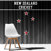New Zealand Cricket Window Curtain Black Cap Unbeatable LT05 - Polynesian Pride