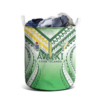 Cook Islands Avaiki Rugby Laundry Basket Go Champions - Polynesian Pride