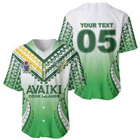 Custom Cook Islands Avaiki Rugby Baseball Jersey Go Champions - Polynesian Pride