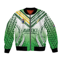 Custom Cook Islands Avaiki Rugby Bomber Jacket Go Champions - Polynesian Pride