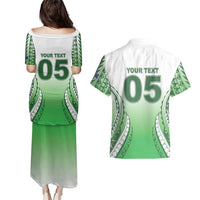 Custom Cook Islands Avaiki Rugby Couples Matching Puletasi and Hawaiian Shirt Go Champions LT05 - Polynesian Pride